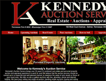 Tablet Screenshot of kennedysauction.com